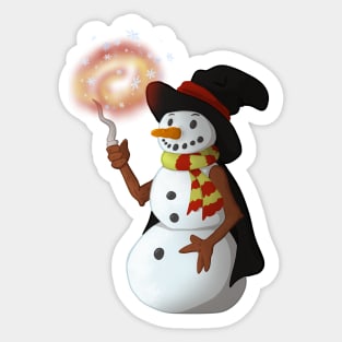 The Brave Snowman Sticker